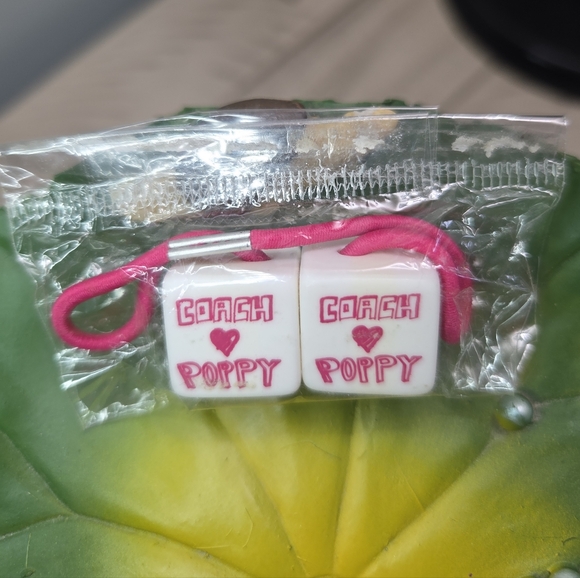Coach Accessories - Coach Poppy !¡RARE¡! Hair Cubes (Hair Tie), White NWOT